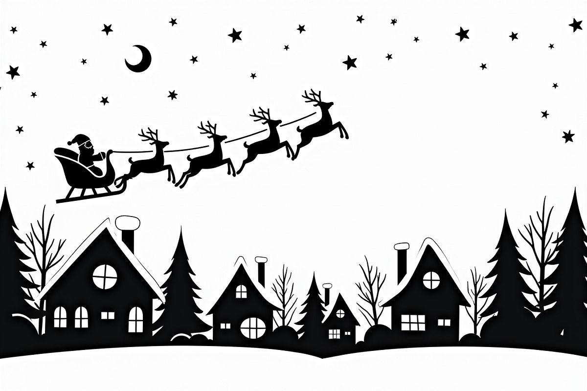 Holiday Village Silhouette Pack, an Illustration by hafijul (Photo 18 of 21)