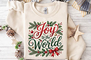 Joy to the World Christmas PNG, a Seasonal Illustration by DreamPrint404 (Thumbnail 6 of 6)