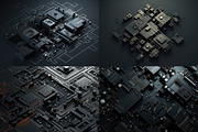 20 Futuristic Motherboards, a Background Graphic by HipFonts (Thumbnail 4 of 6)