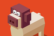 3D Illustration Isometric Collection, an Animal 3D Model by Designbytowo (Thumbnail 10 of 16)