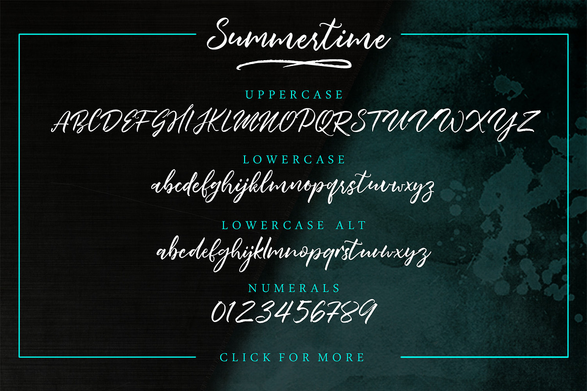 Summertime Script + Swash preview 8