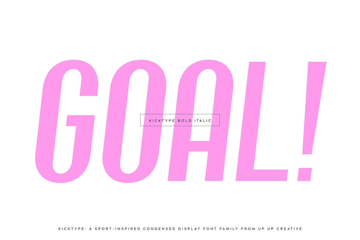 Kicktype Sport-Inspired Font Family, a Sans Serif Font by Up Up Creative (Photo 5 of 15)