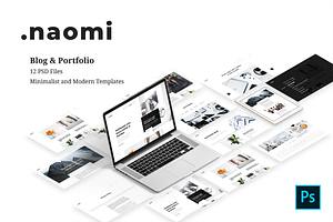 Naomi - Blog & Portfolio PSD