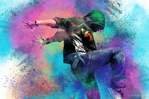Color Dust Photoshop Action, an Action Add-On by KellerDesign