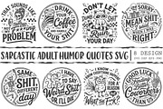 Sarcastic Adult Humor Quotes SVG, a Seasonal Illustration by OK Design (Thumbnail 1 of 6)