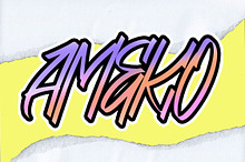 AMEKO Bold Brush Font