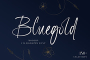 Bluegold | Modern Calligraphy, a Handwritten Font by Lemonthe (Thumbnail 1 of 7)