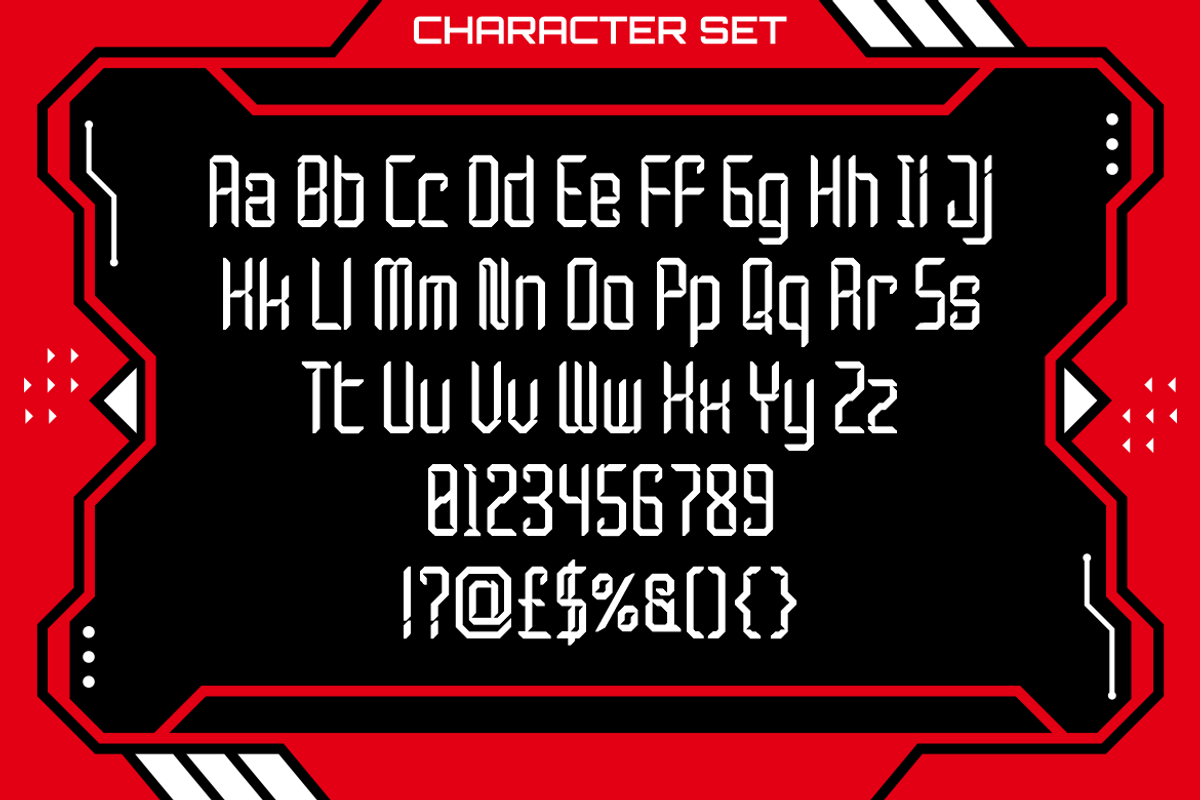 Nexaro Module Futuristic Sci-Fi Font, a Font by PutraCetol Studio (Photo 5 of 5)