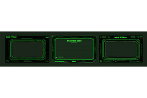 Green stream frames. Game streamer, a Technology Illustration by Stock-Smart-Start