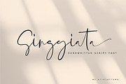 Singgiata Handwritten Font, a Script Font by etigletters (Thumbnail 1 of 15)