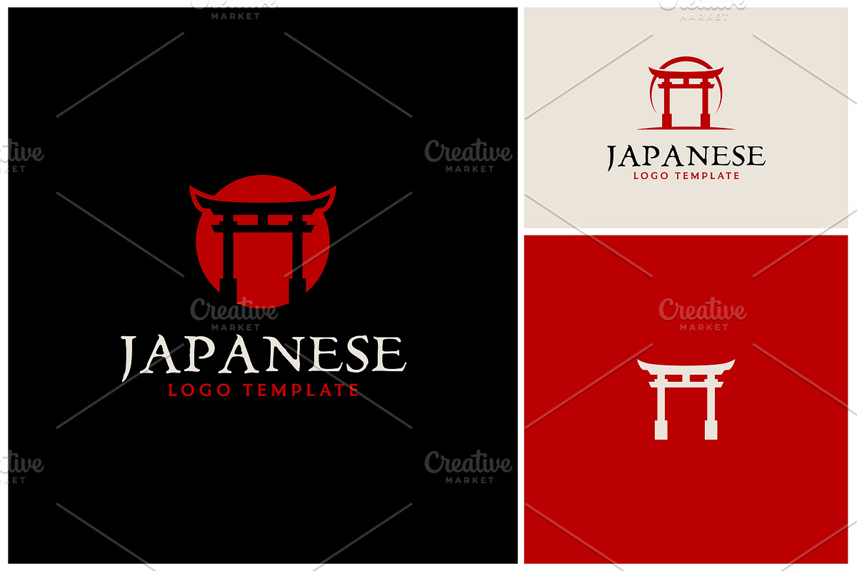 Torii Shrine Japanese Gate Arch Logo, a Branding & Logo Template by Enola99d