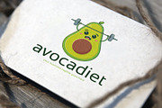Healthy Avocado Gym Logo Template, a Branding & Logo Template by vectorwithin (Thumbnail 3 of 4)