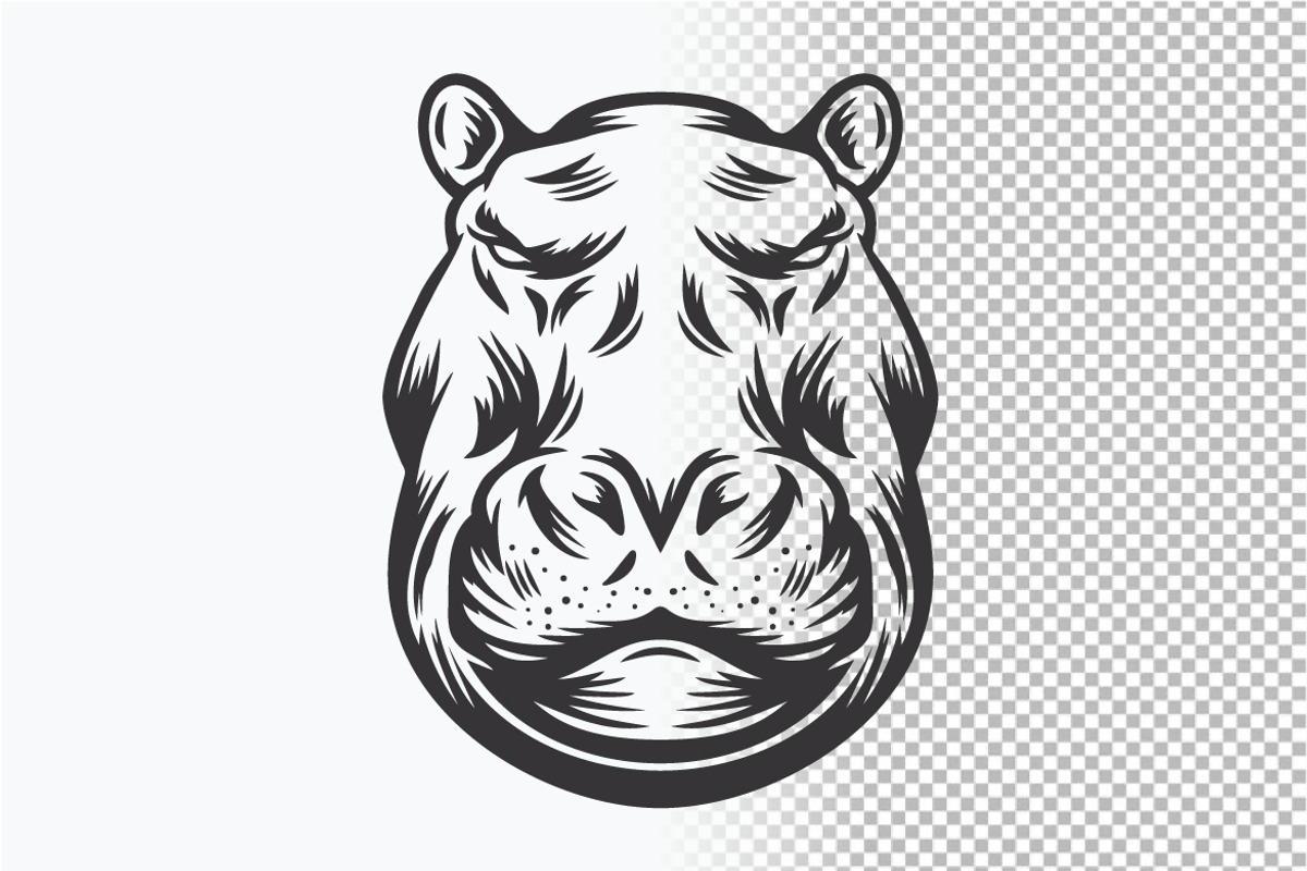 Animal wildlife head design lineart, an Object Graphic by Feelplus Creator (Photo 2 of 2)