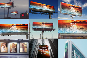 50 Billboard Mock-up Mega Bundle 1