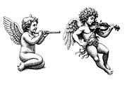21 Cherub Illustrations - vector, a Decorative Illustration by Gonez Studio (Thumbnail 12 of 13)