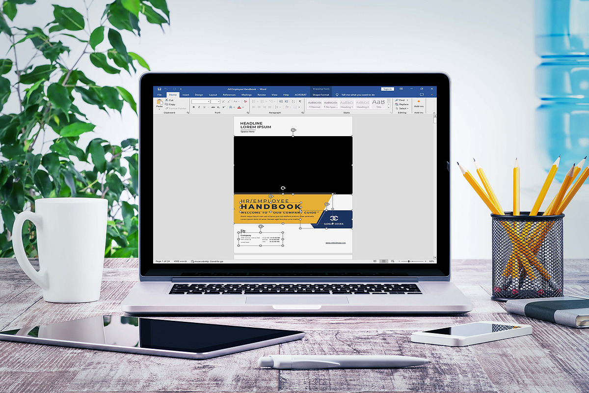 Employee Handbook Bundle | Word, IND, a Brochure Template by obayes (Photo 60 of 75)