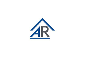 Modern AR Real Estate Logo, a Branding & Logo Template by Vectorium Studio