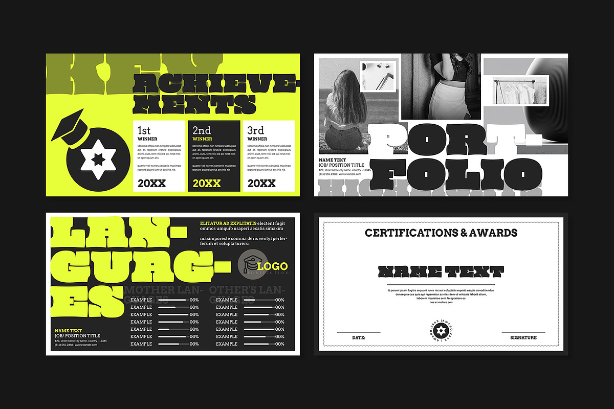 CV Presentation Template, a Presentation Template by E-Type (Photo 4 of 5)