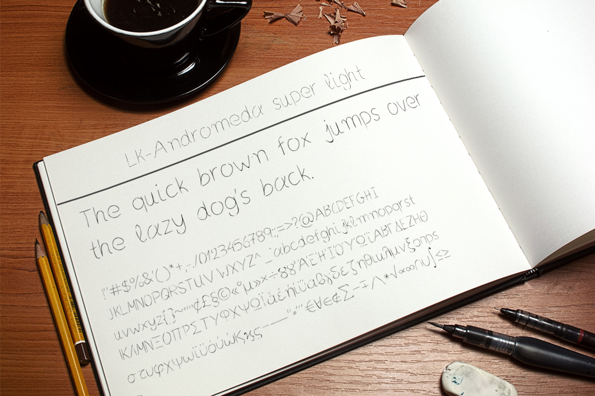 Andromeda Hand Drawn Font preview 5