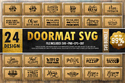 Doormat SVG Bundle, an Illustration by DESIGNAVO (Thumbnail 1 of 7)