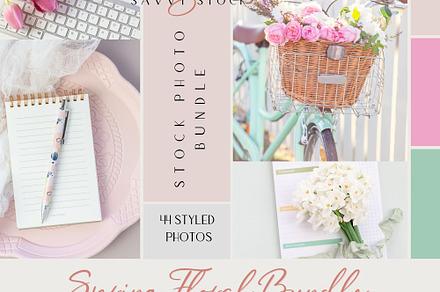 Spring Floral Stock Photo Bundle