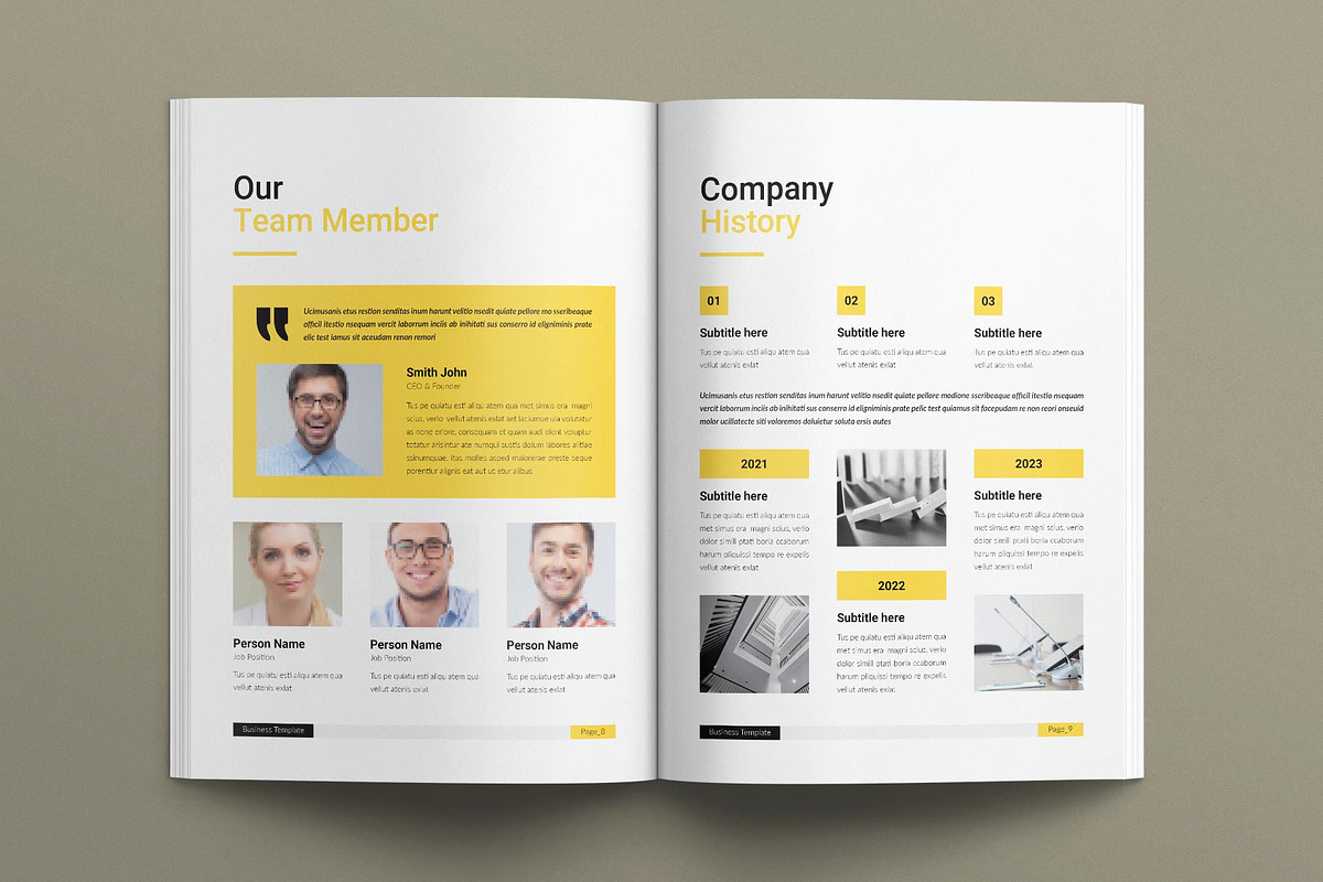 Corporate Brochure Template, a Brochure Template by TemplatesForest (Photo 5 of 7)
