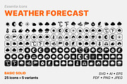 Weather forecast icons (Solid), a Solid Icon by Totto House (Thumbnail 2 of 3)