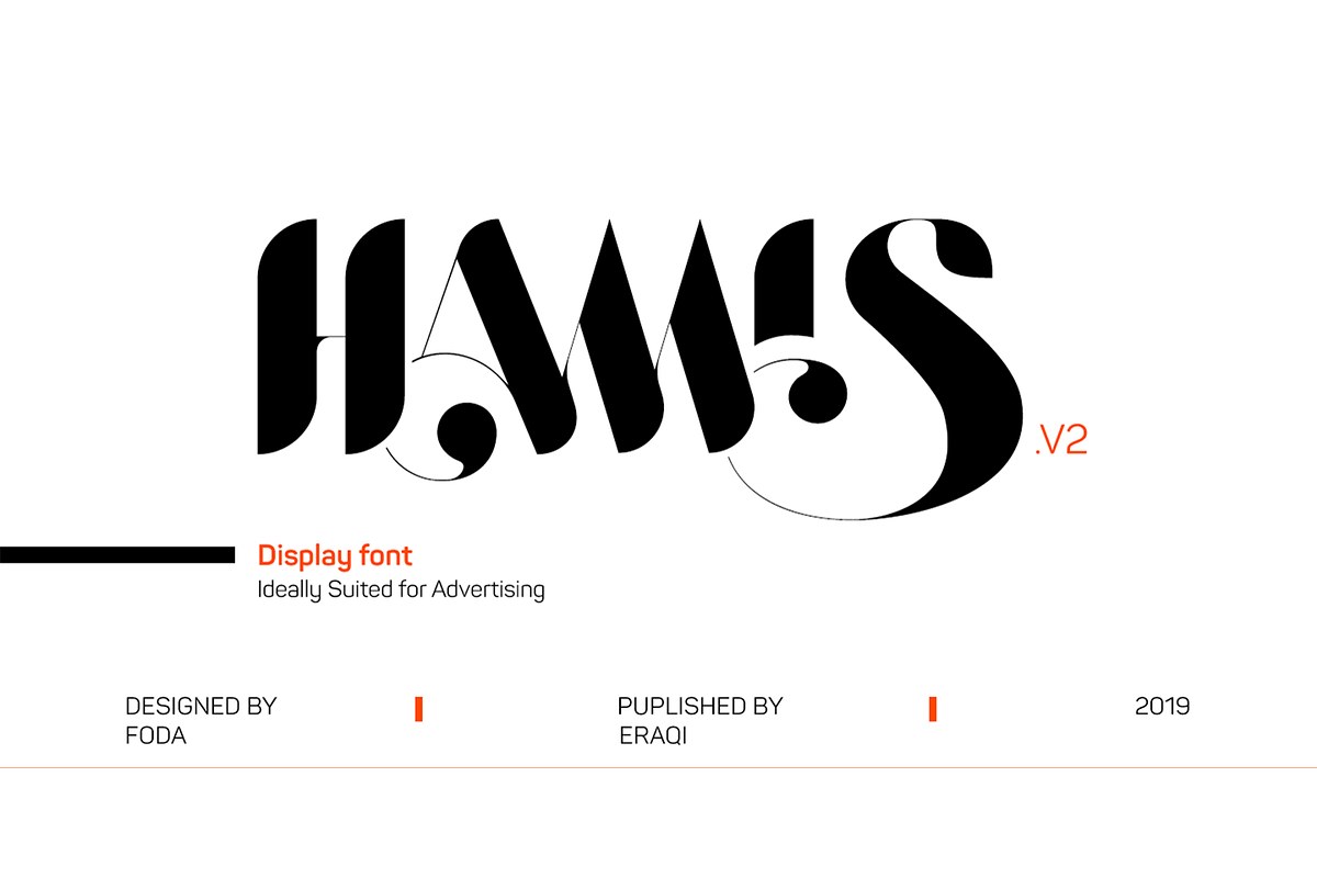 Hamis Vol 2 Font, a Font by Foda Foundry (Photo 1 of 5)