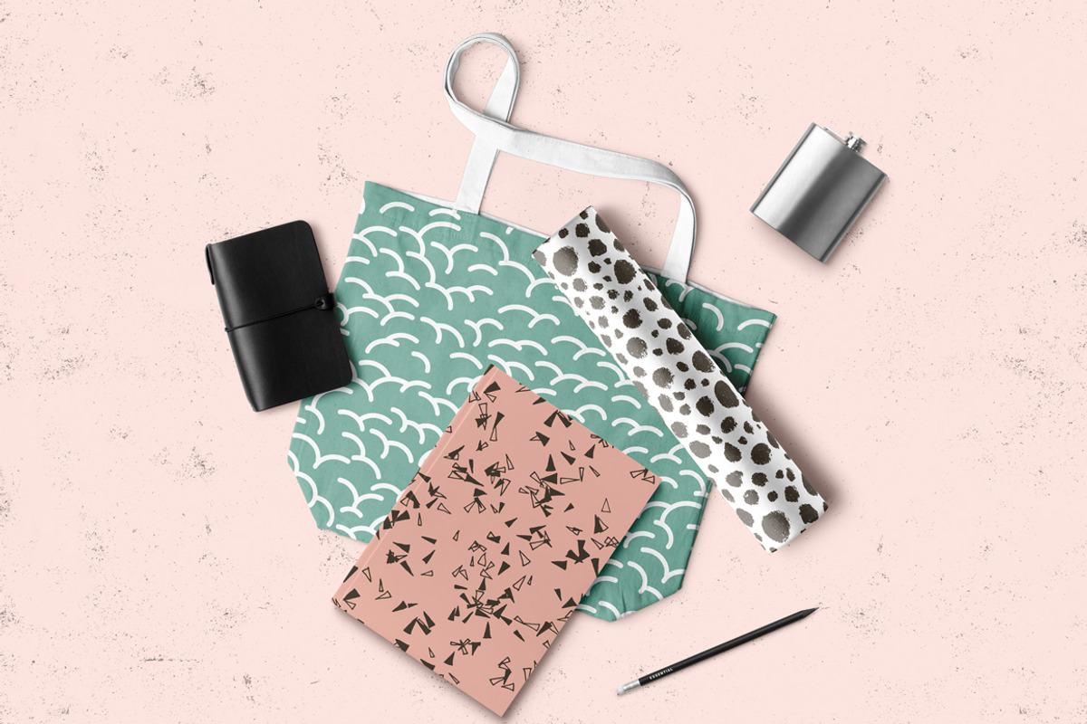 10 Seamless Hand Drawn Patterns v.1 preview 3