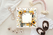 Yellow Patchwork Summer Clipart, an Illustration by CraftArtStudio (Thumbnail 6 of 6)