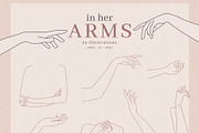 In Her Arms | Feminine Hands & Arms, an Illustration by amber&ink (Thumbnail 2 of 7)
