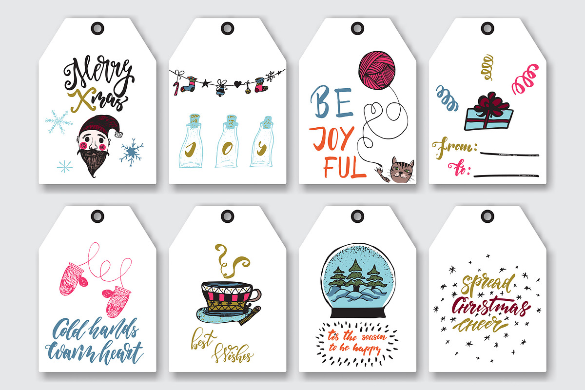 Christmas Gift Tag Templates, a Card Template by OlgaRom (Photo 6 of 7)