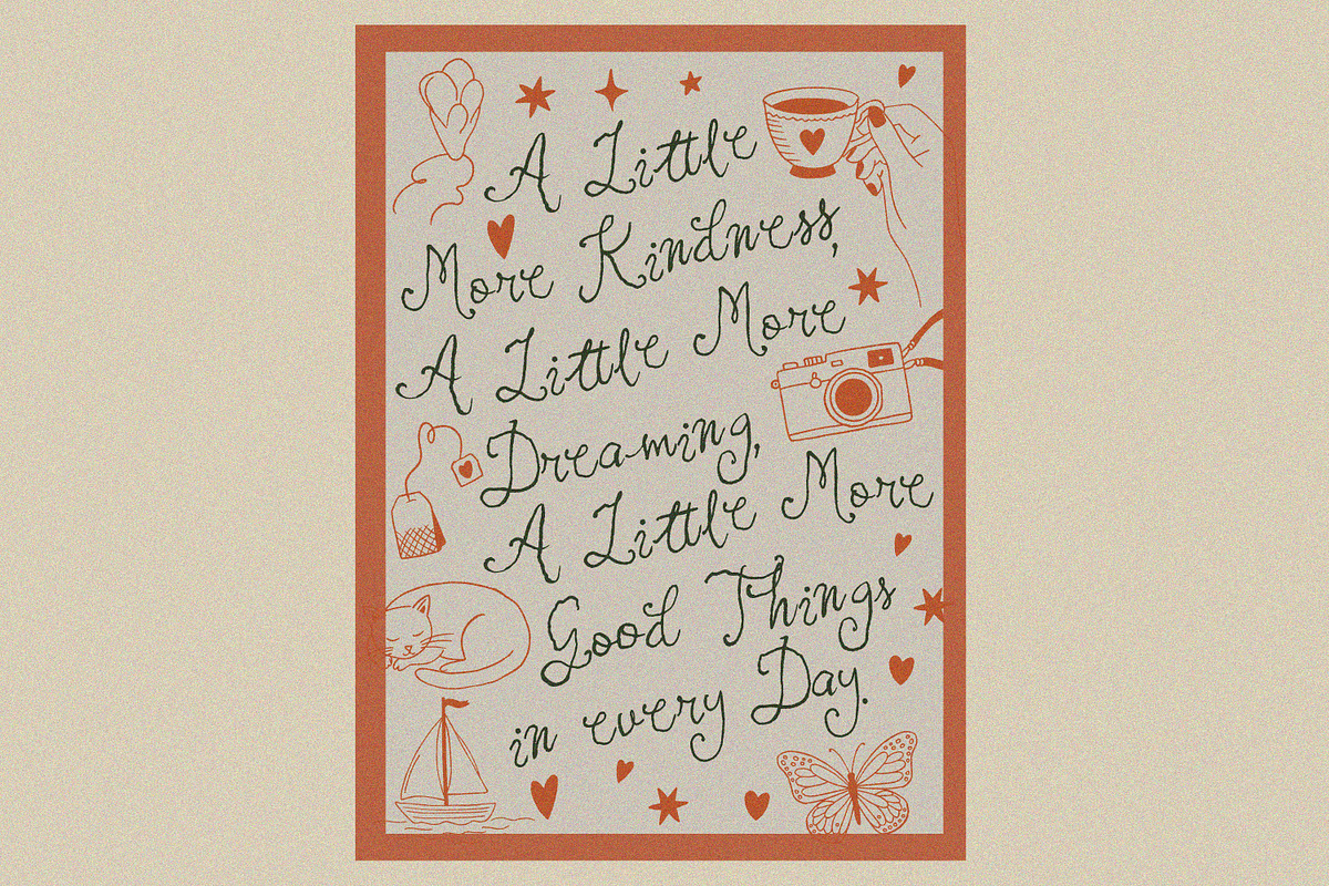 Antique Script Whimsical font, a Handwritten Font by MaxArt Foundry (Photo 5 of 9)