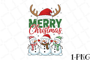 Merry Christmas Snowman Sublimation, an Illustration by DreamPrint404