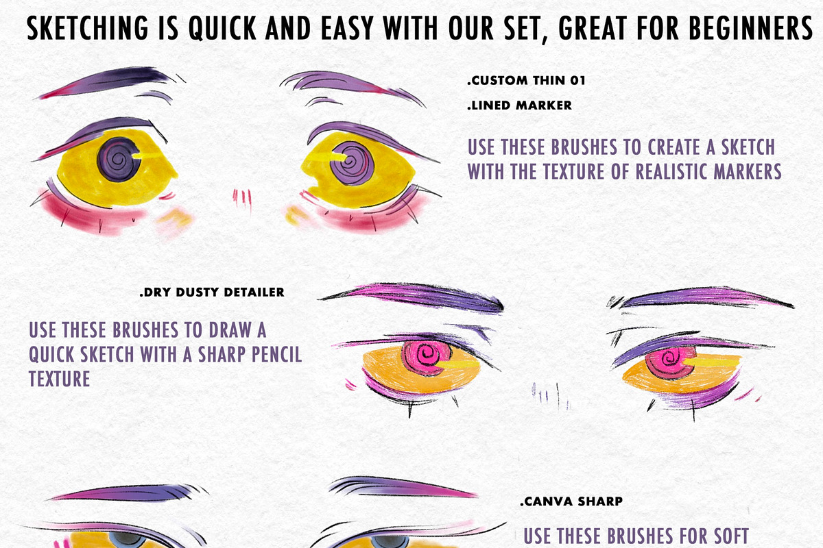 Painterly Procreate Brush Bundle, a Brush Add-On by Nuclear Brushes (Photo 7 of 10)