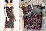 Neon Bohemian Paisley Pattern, a Pattern Graphic by Gullenda (Thumbnail 4 of 6)