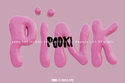 Display font POOKI | 3D metal bubble, a Font by ana & yvy (Thumbnail 12 of 18)