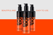 Plastic Cosmetic Pump Bottle, a Packaging Mockup by Graxaim Mock-up (Thumbnail 1 of 5)