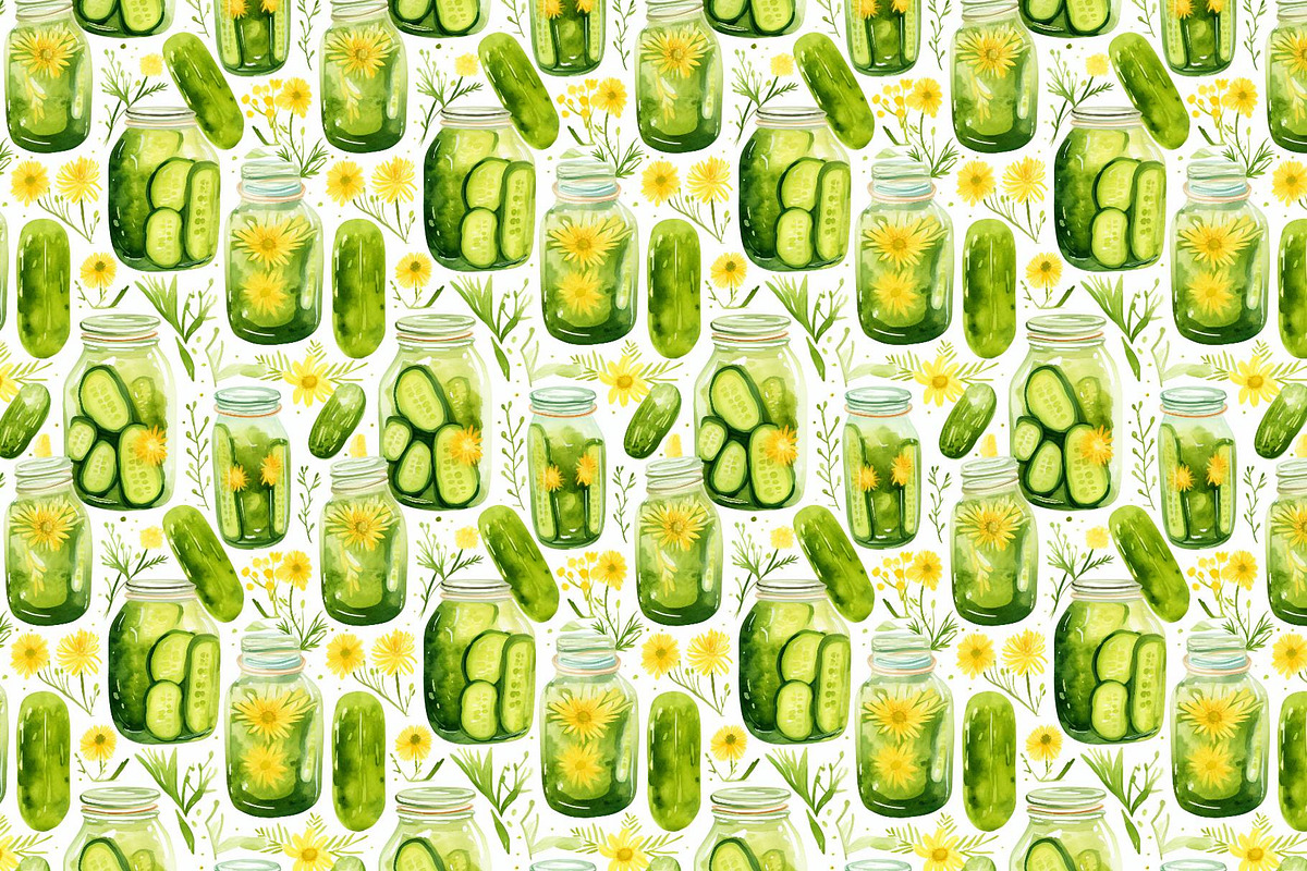 Pickles pattern, a Pattern Graphic by AlexandraTret (Photo 2 of 3)