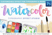 Watercolor Lettering Studio Pro, a Plug-in Add-On by Drifter Studio PrintShop (Thumbnail 1 of 8)