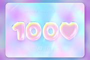 Holographic Balloon Text Effect, a Layer Style Add-On by Andrew Skoch Design (Thumbnail 4 of 5)