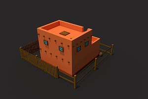 Low Poly Arab House