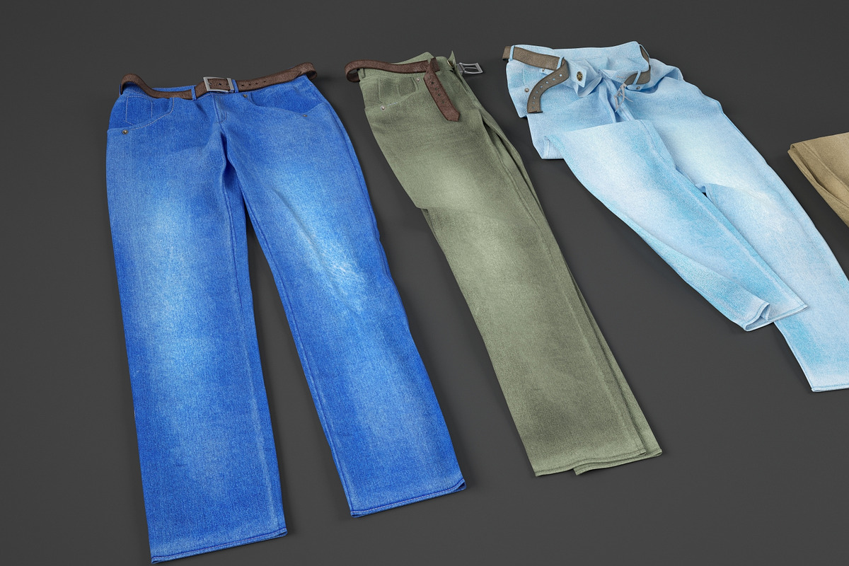 Jeans collection 3D model, a Characters & Person 3D Model by mrGarret (Photo 12 of 19)