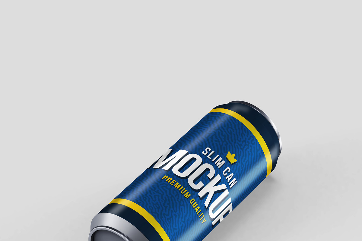 Realistic Slim Can Mock-up, a Print Template by Propex (Photo 6 of 17)