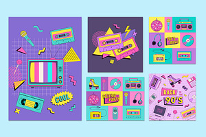 90s Retro Vector Illustration