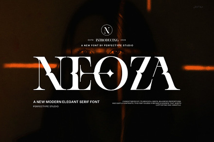 Neoza Modern Serif Font, a Serif Font by Perfectype