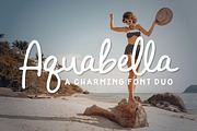 Aquabella Font Duo, a Script Font by Denise Chandler (Thumbnail 1 of 8)