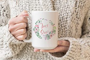 15oz Large Mug Mockup-woman's Hands