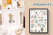 Circus - Baby Clipart & Patterns, a Decorative Illustration by JT_Design_Art (Thumbnail 3 of 9)