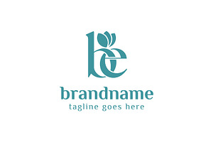 Letters BE Beauty Lowercase Logo, a Branding & Logo Template by Pray Art Design Studio